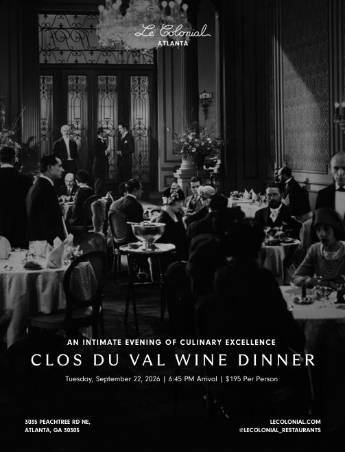 Clos Du Val Wine Dinner at Le Colonial